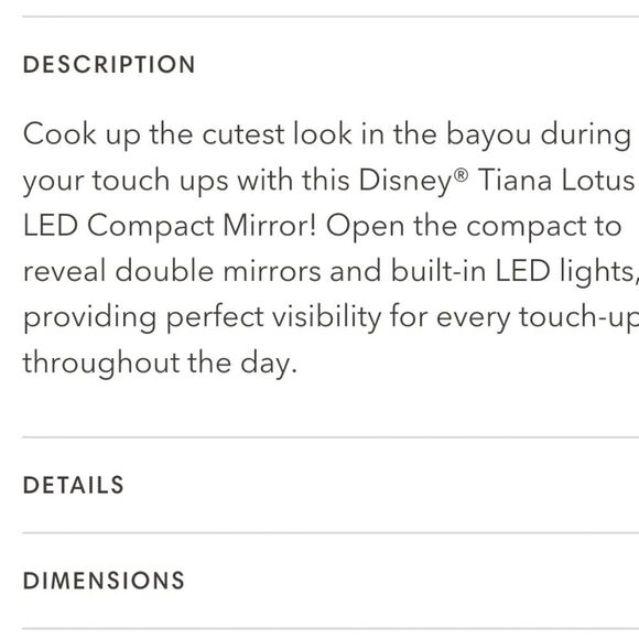 Impressions Tiana Lotus LED Compact Mirror - Picture 7 of 10